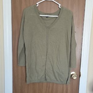 Talbots Olive Knit Top